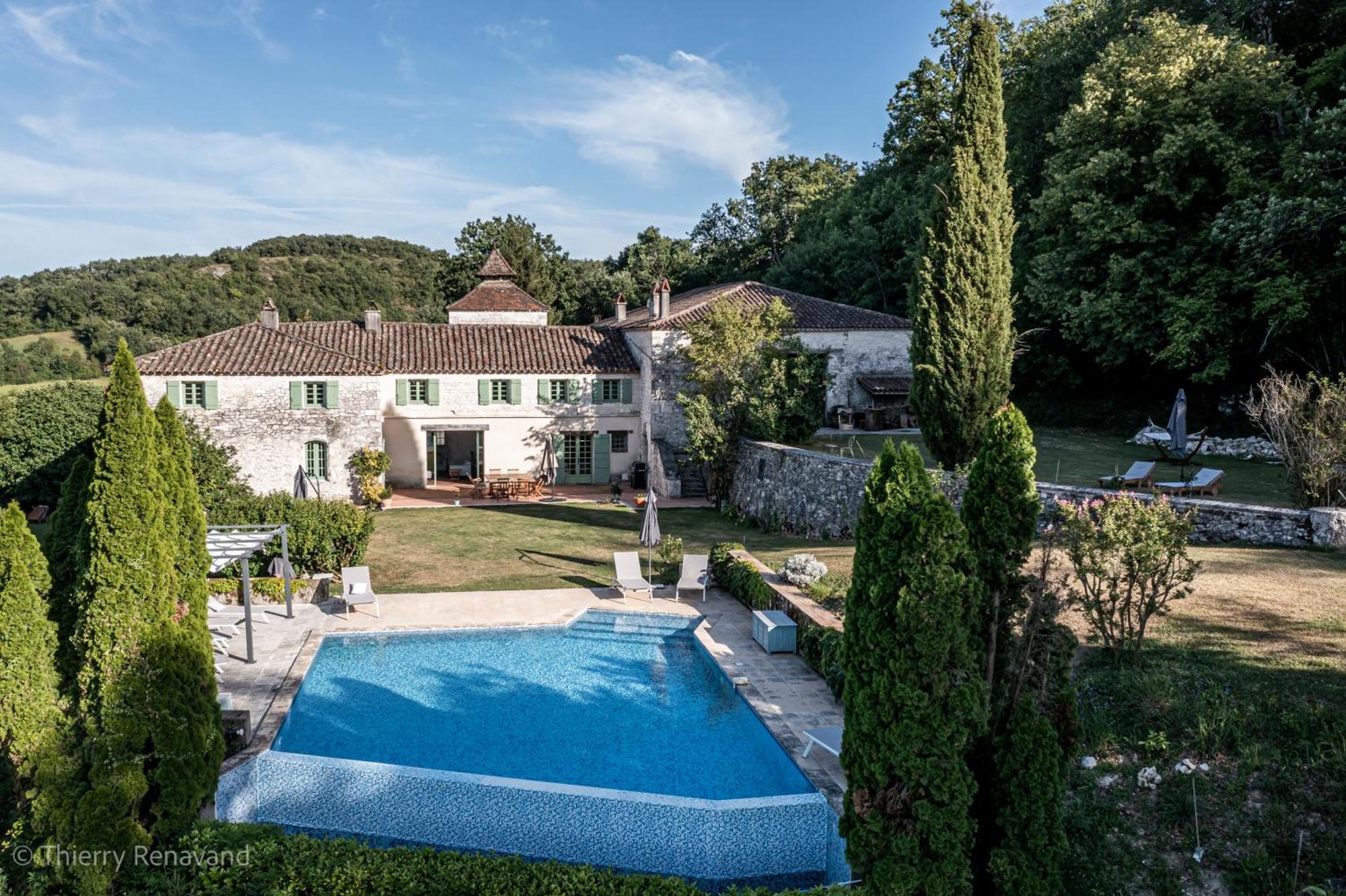 ホテル Manoir Le Moulinal47 - Vue Panoramique Courbiac エクステリア 写真
